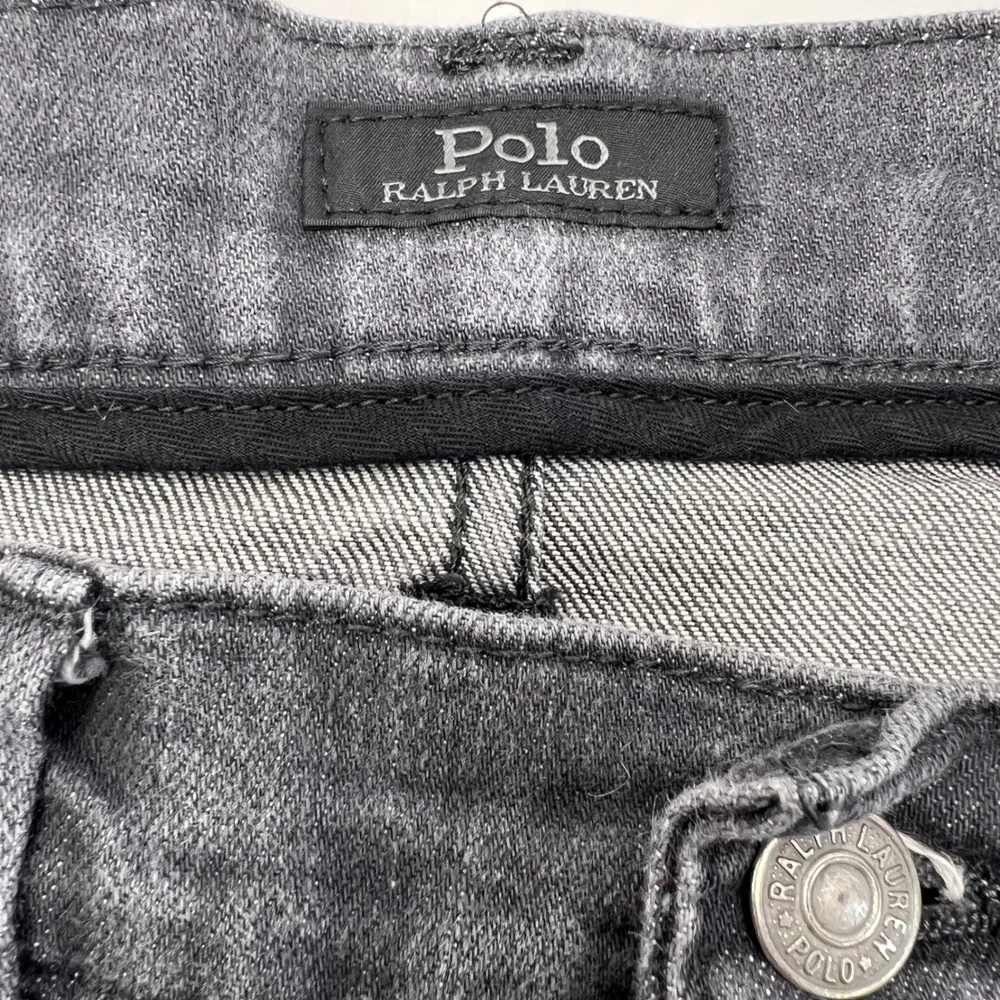 Polo Ralph Lauren Prospect‎ Straight Jeans Mens 33x32 (34/30) Black Faded Denim